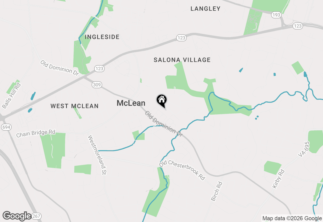 Map of 1502 Hampton Hill Circle, Mclean, VA 22101