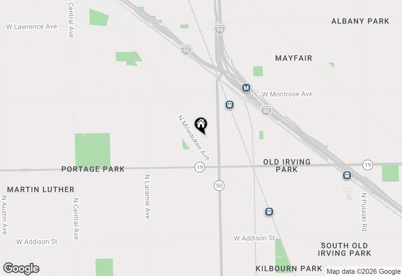 Map of 4856 W Warner Avenue #2N, Chicago, IL 60641