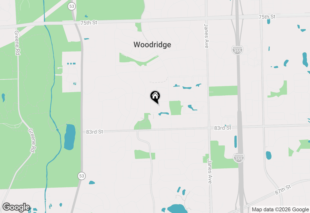 Map of 8100 Geneva Street, Woodridge, IL 60517