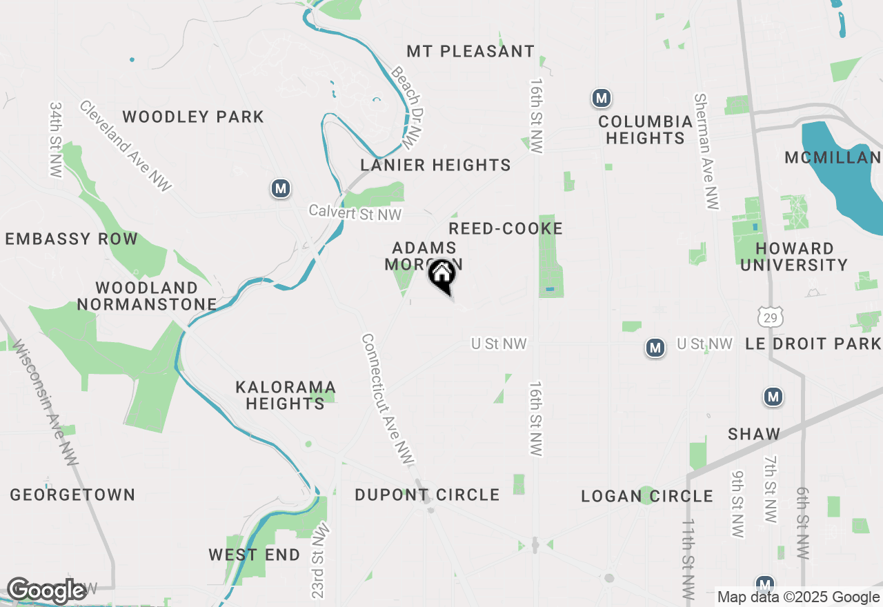 Map of 1819 Wyoming Avenue Nw, Washington, DC 20009