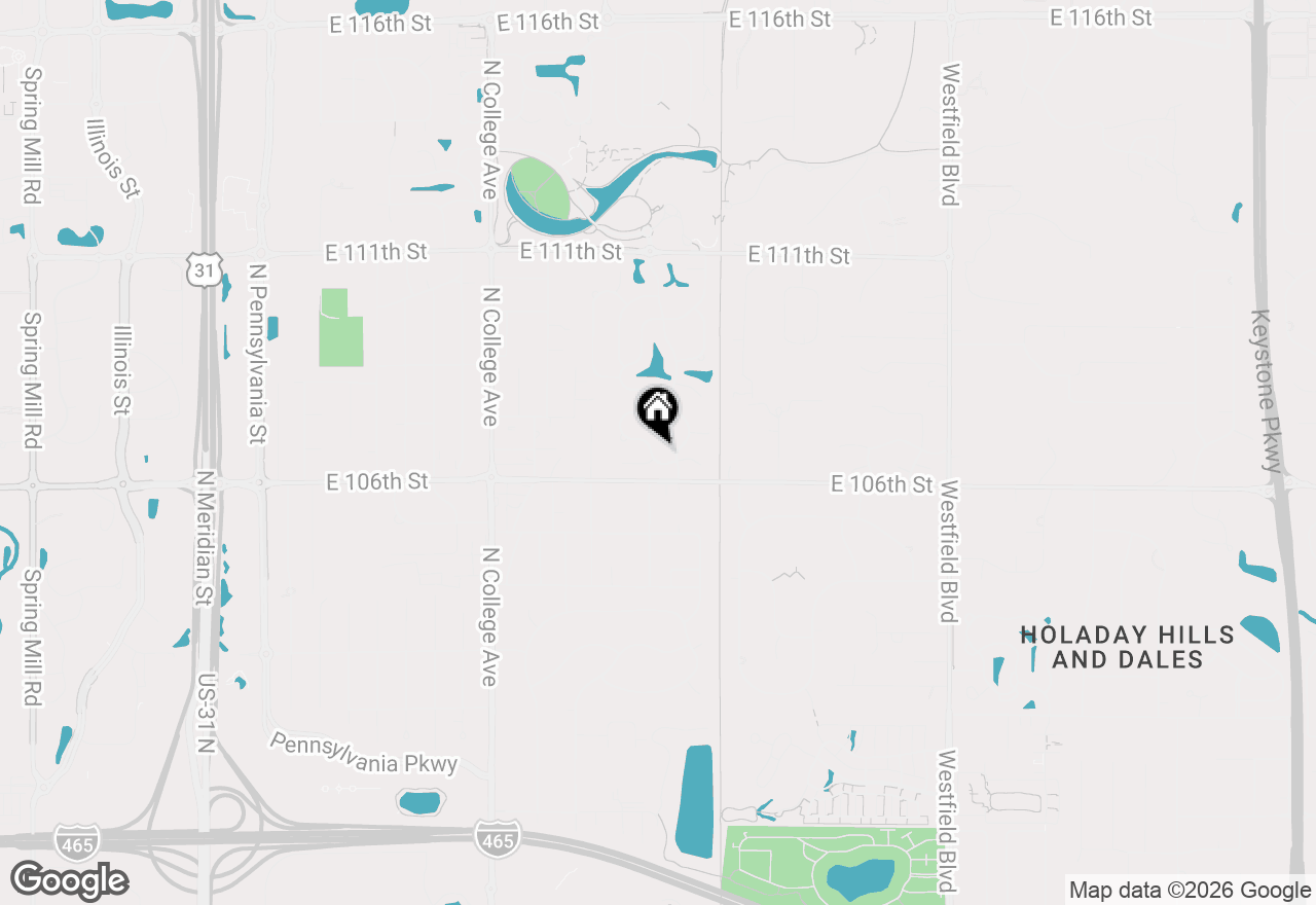 Map of 1003 Saratoga Circle, Carmel, IN 46280