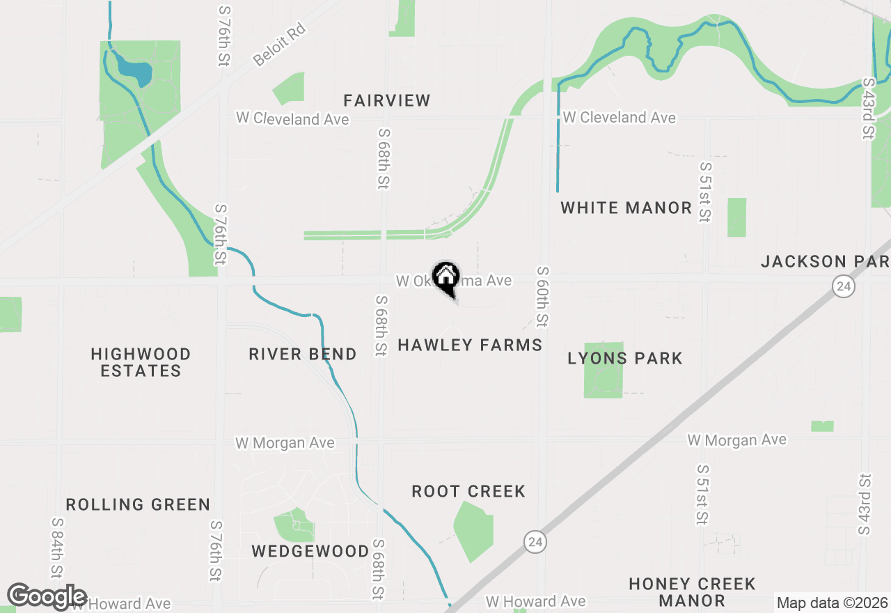 Map of 6517 W Lakefield Dr, Milwaukee, WI 53219