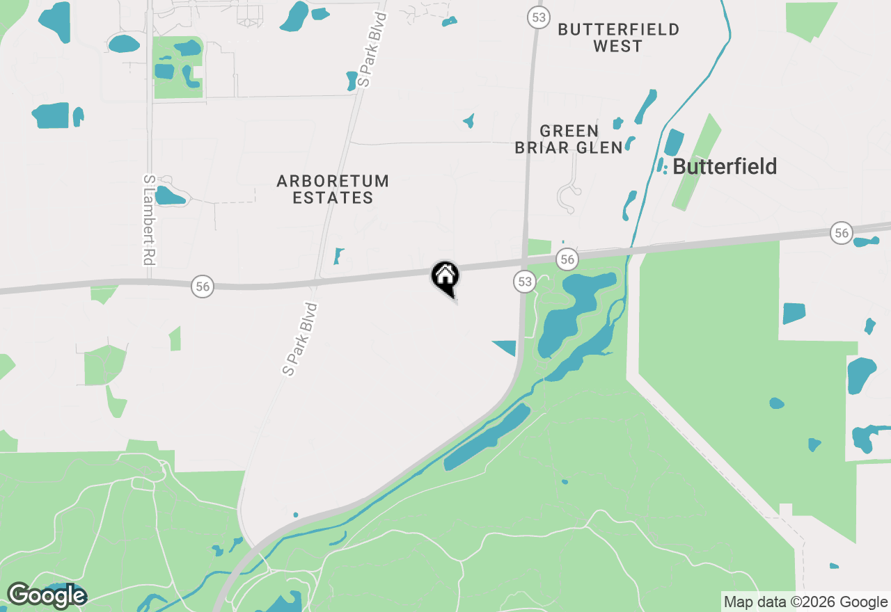 Map of 3S171 Arboretum Road, Glen Ellyn, IL 60137