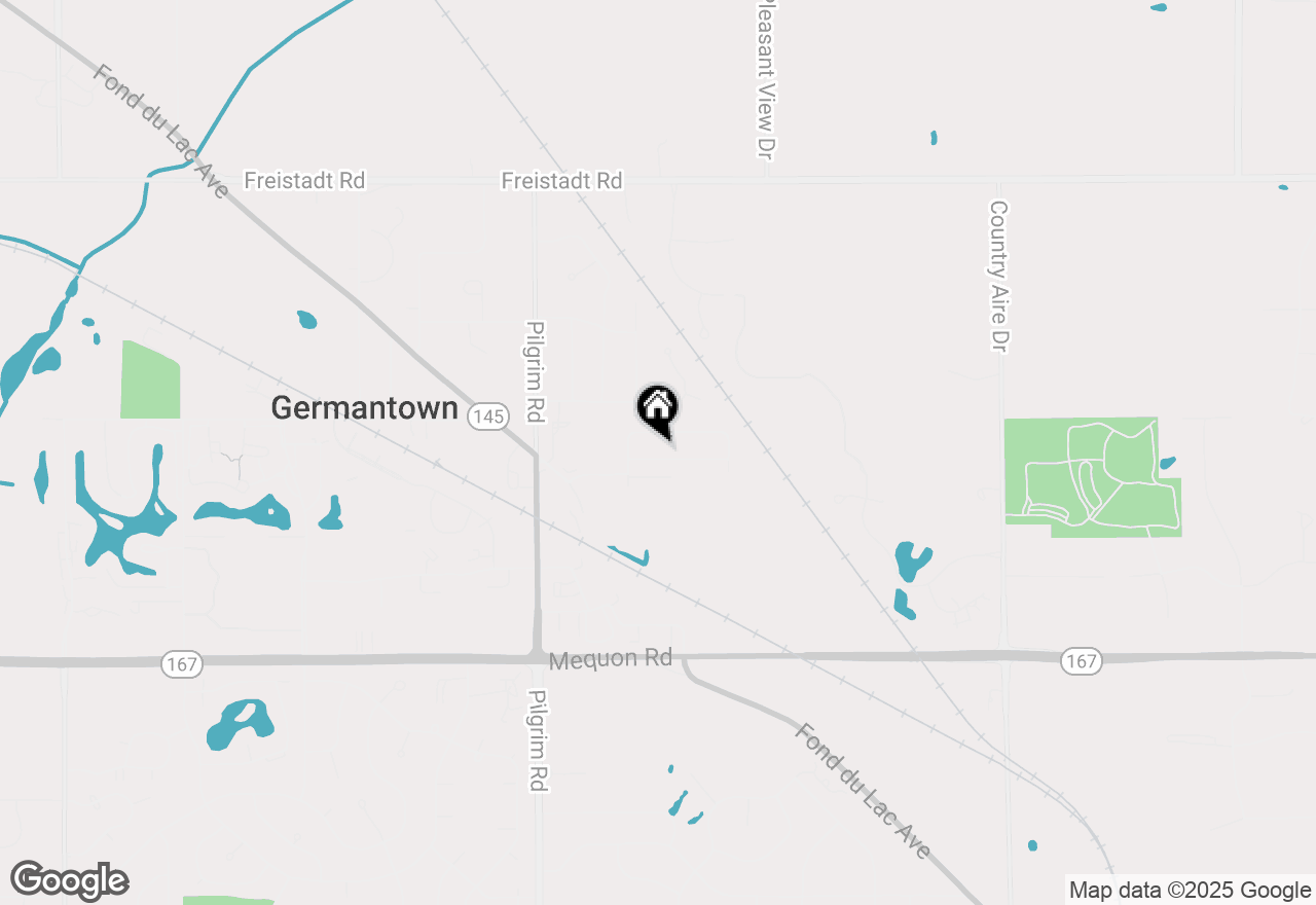 Map of N114W15236 Vicksburg Ave, Germantown, WI 53022