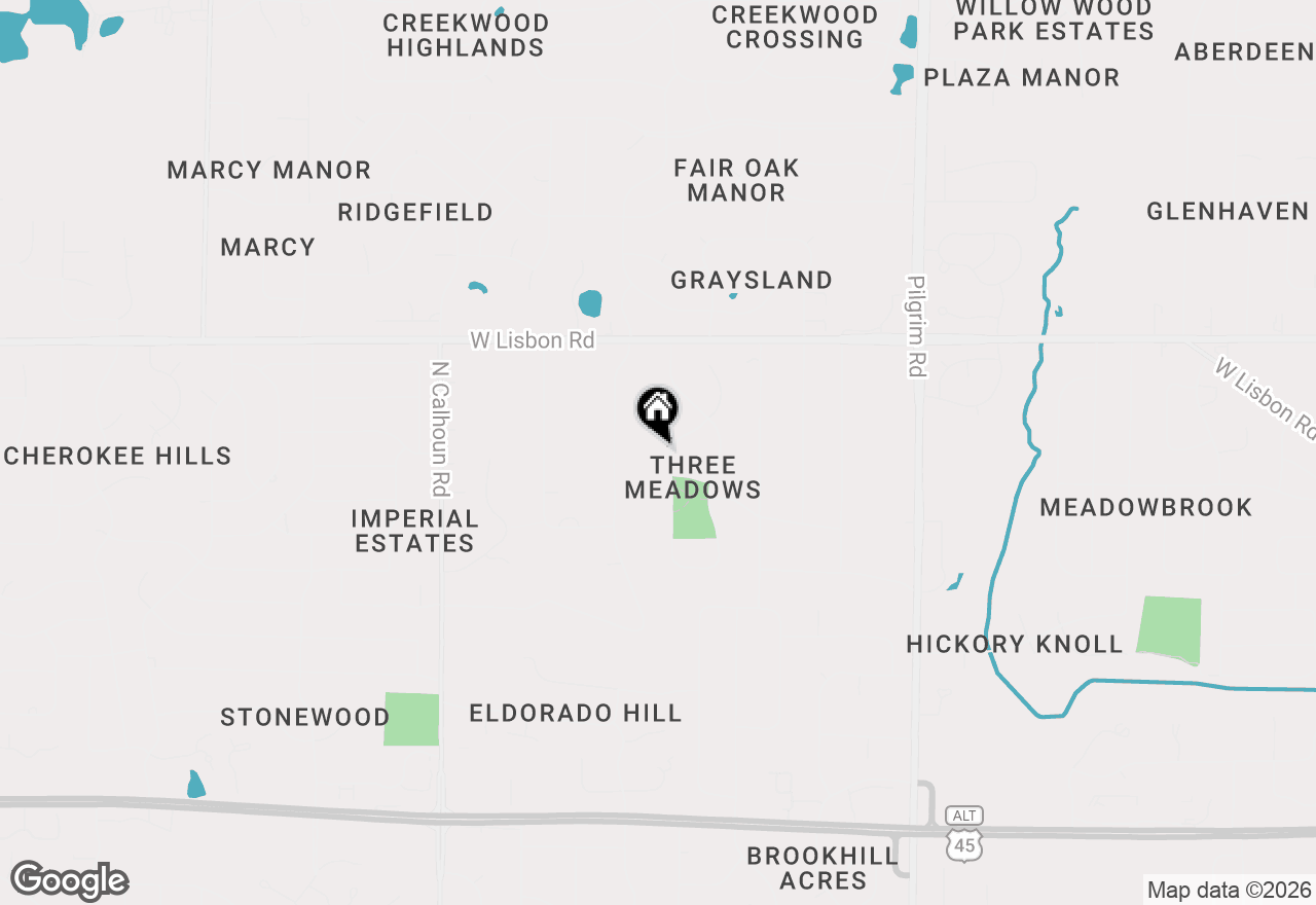 Map of 4605 Shagbark Ln, Brookfield, WI 53005