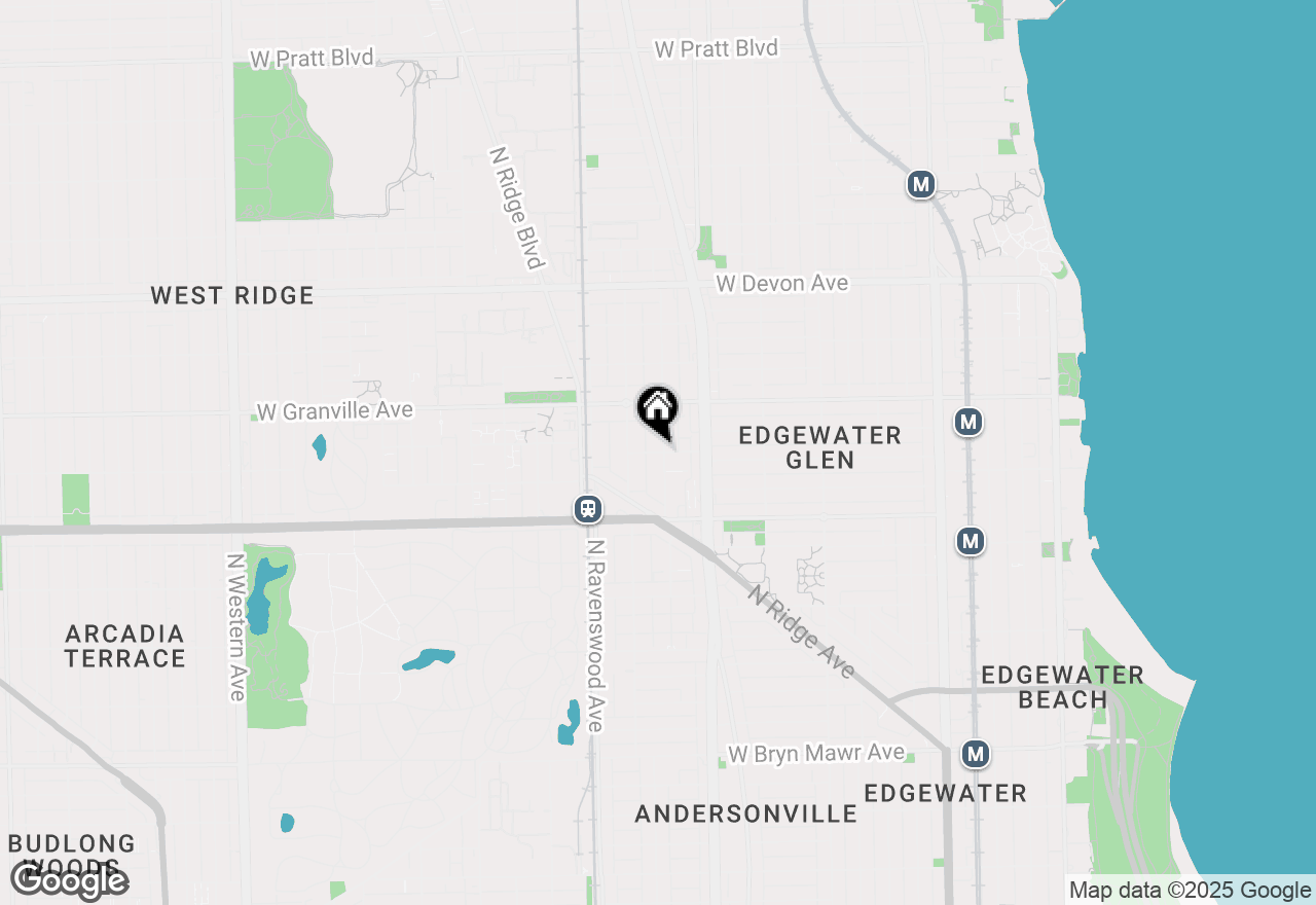 Map of 1719 W Glenlake Avenue #2W, Chicago, IL 60660