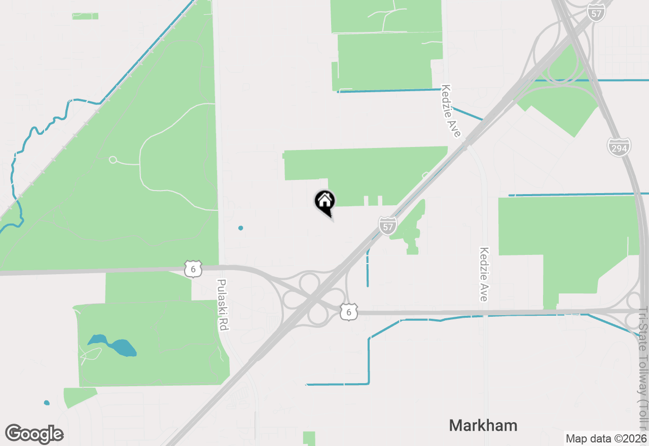 Map of 15531 Millard Avenue, Markham, IL 60428