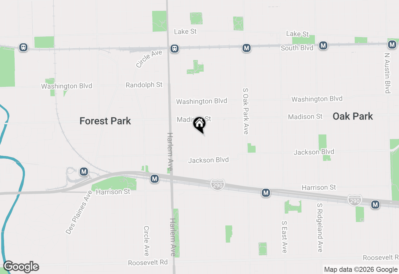 Map of 610 Wenonah Avenue #3, Oak Park, IL 60304