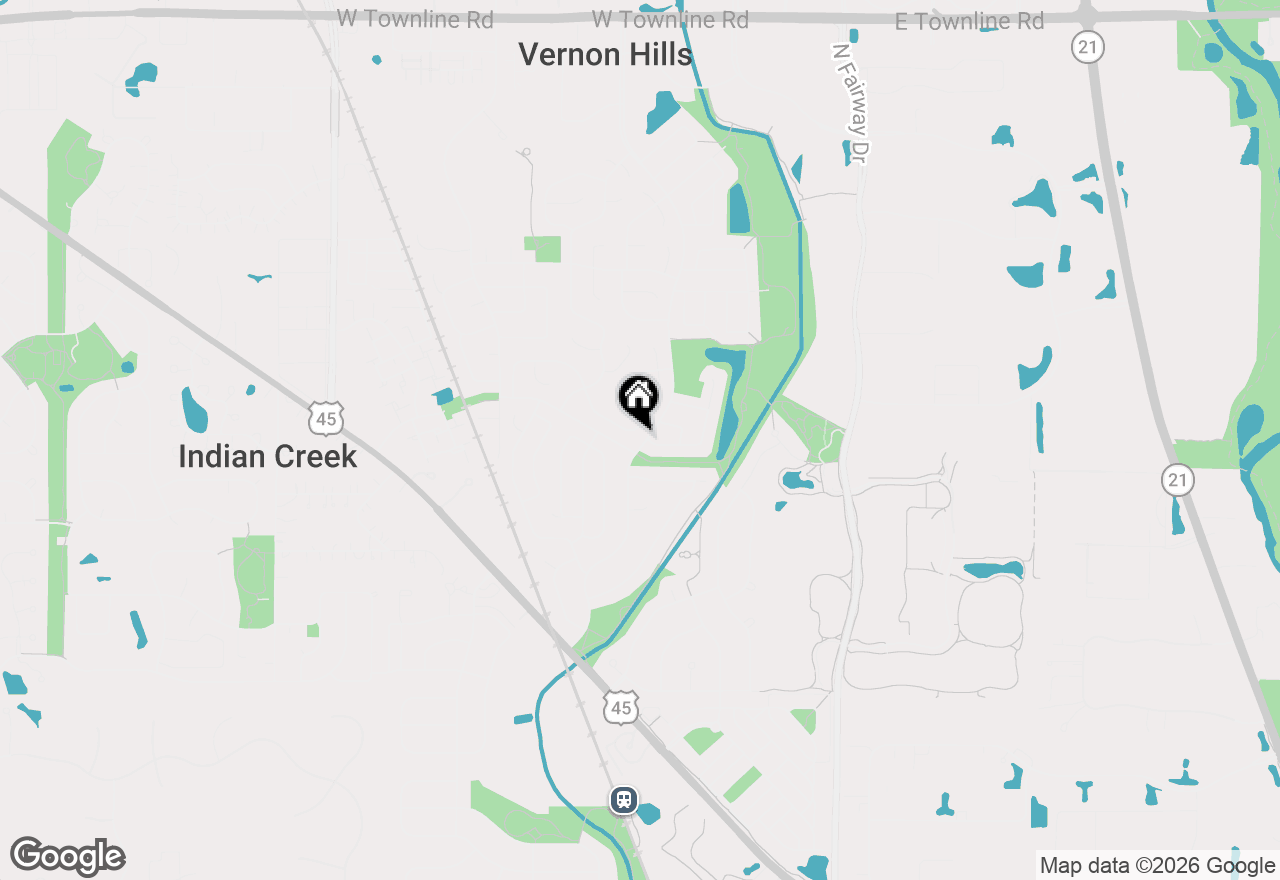 Map of 117 Annapolis Drive, Vernon Hills, IL 60061