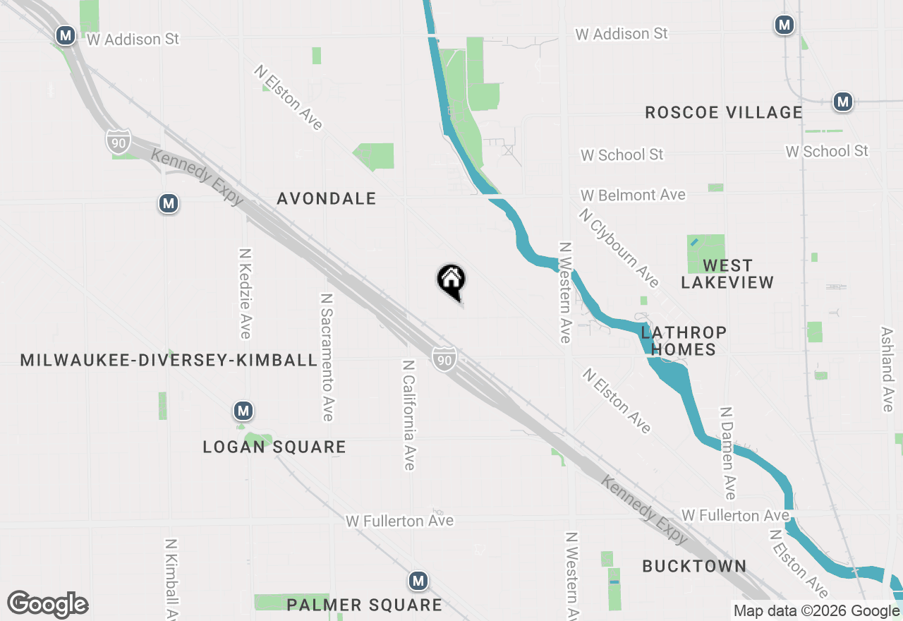 Map of 2911 N Washtenaw Avenue, Chicago, IL 60618