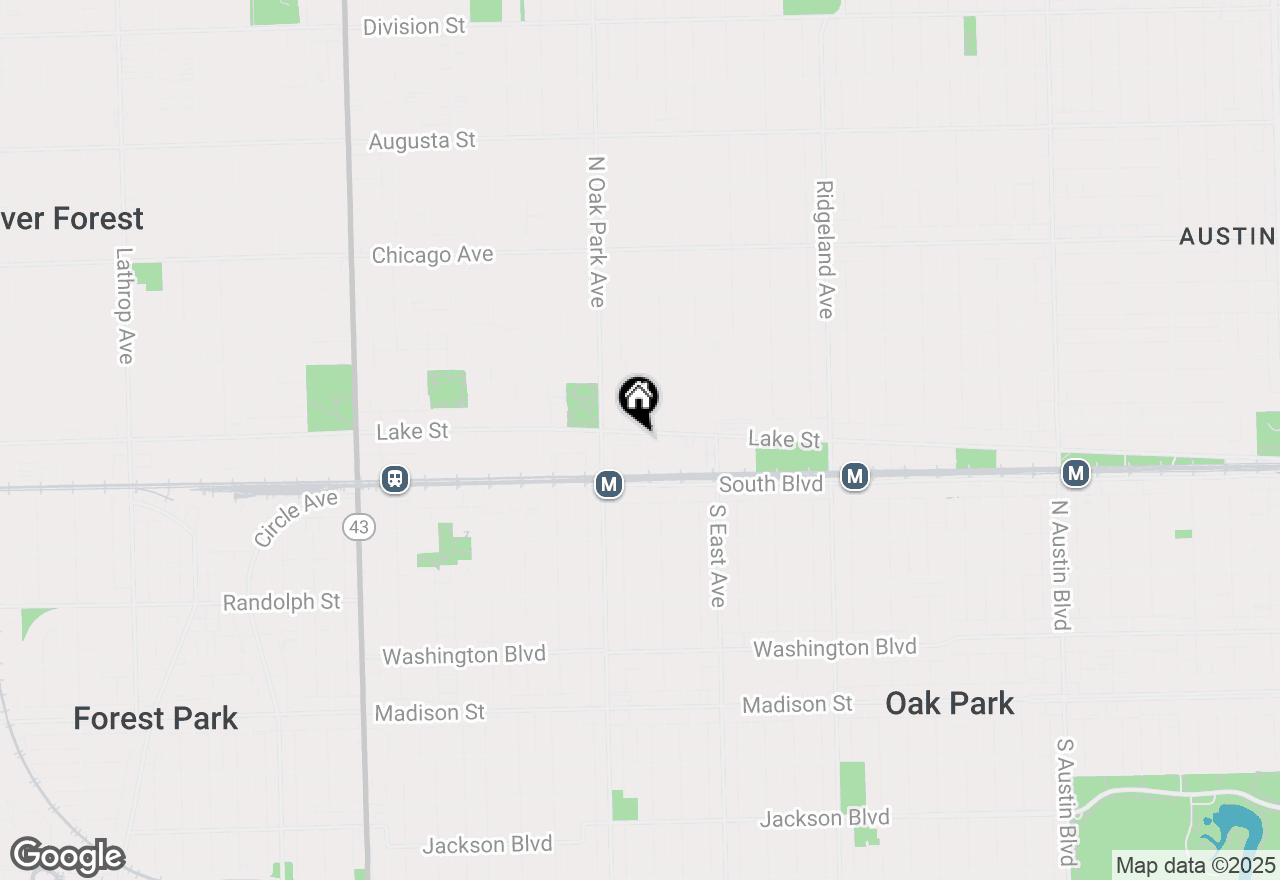 Map of 125 N Euclid Avenue #305, Oak Park, IL 60301