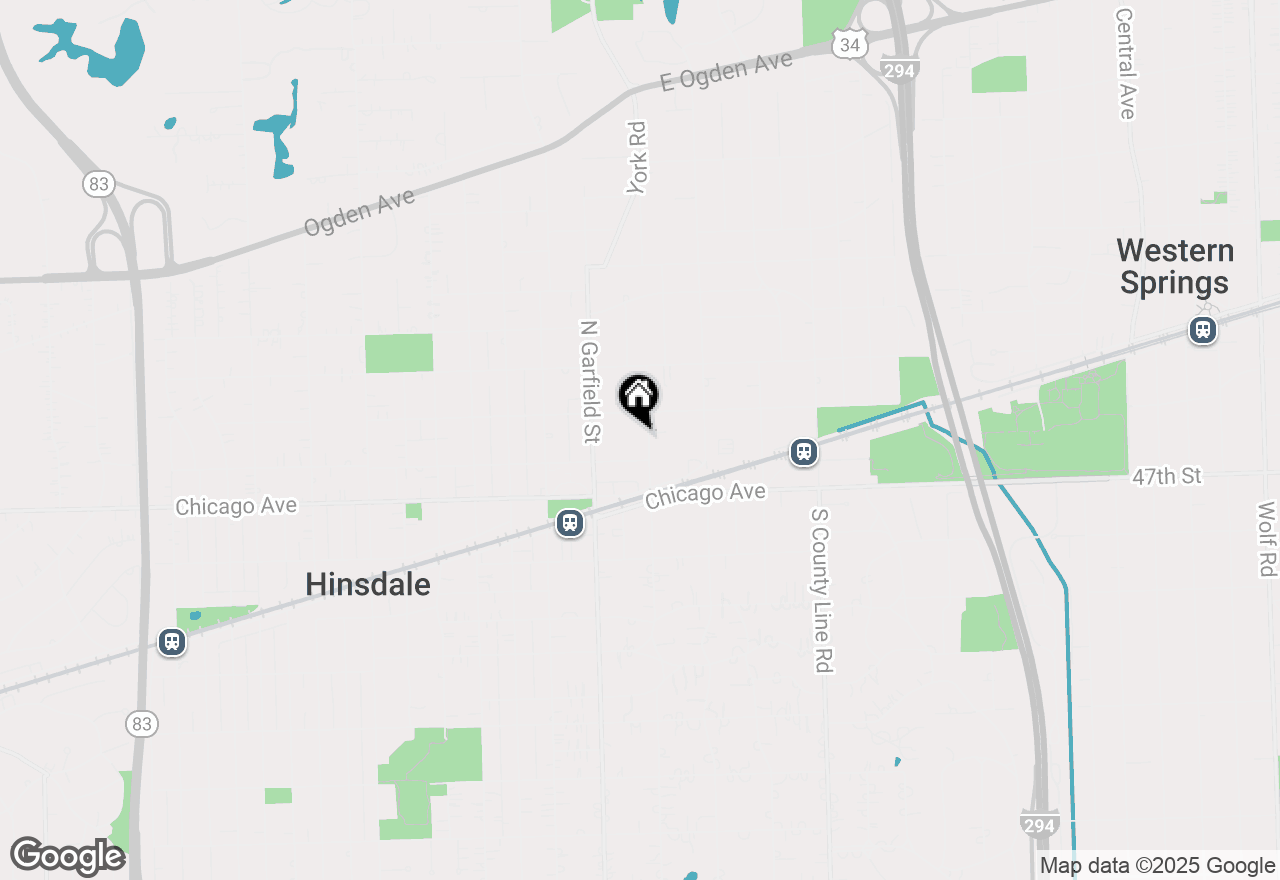 Map of 118 N Park Avenue, Hinsdale, IL 60521