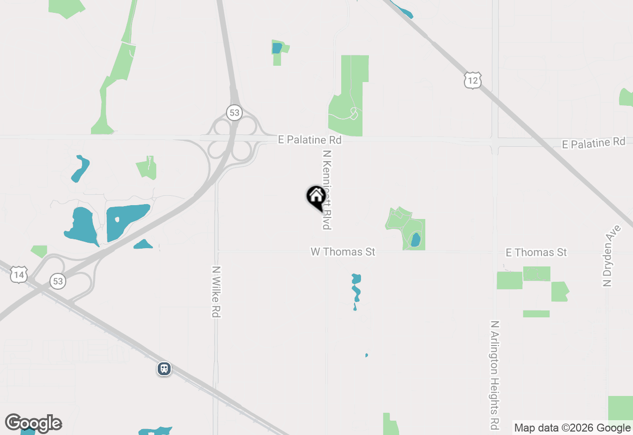 Map of 1525 N Patton Avenue, Arlington Heights, IL 60004