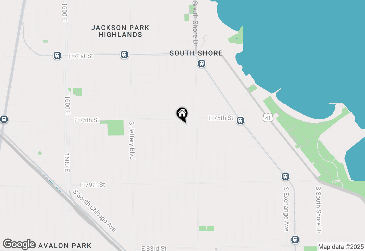 Map of 7525 S Crandon Avenue, Chicago, IL 60649