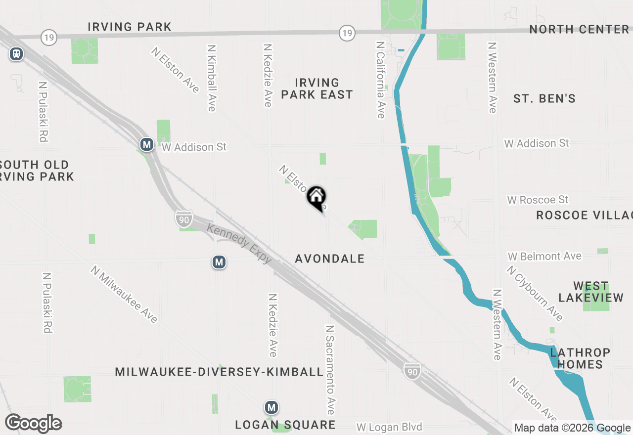 Map of 3329 N Whipple Street #3, Chicago, IL 60618