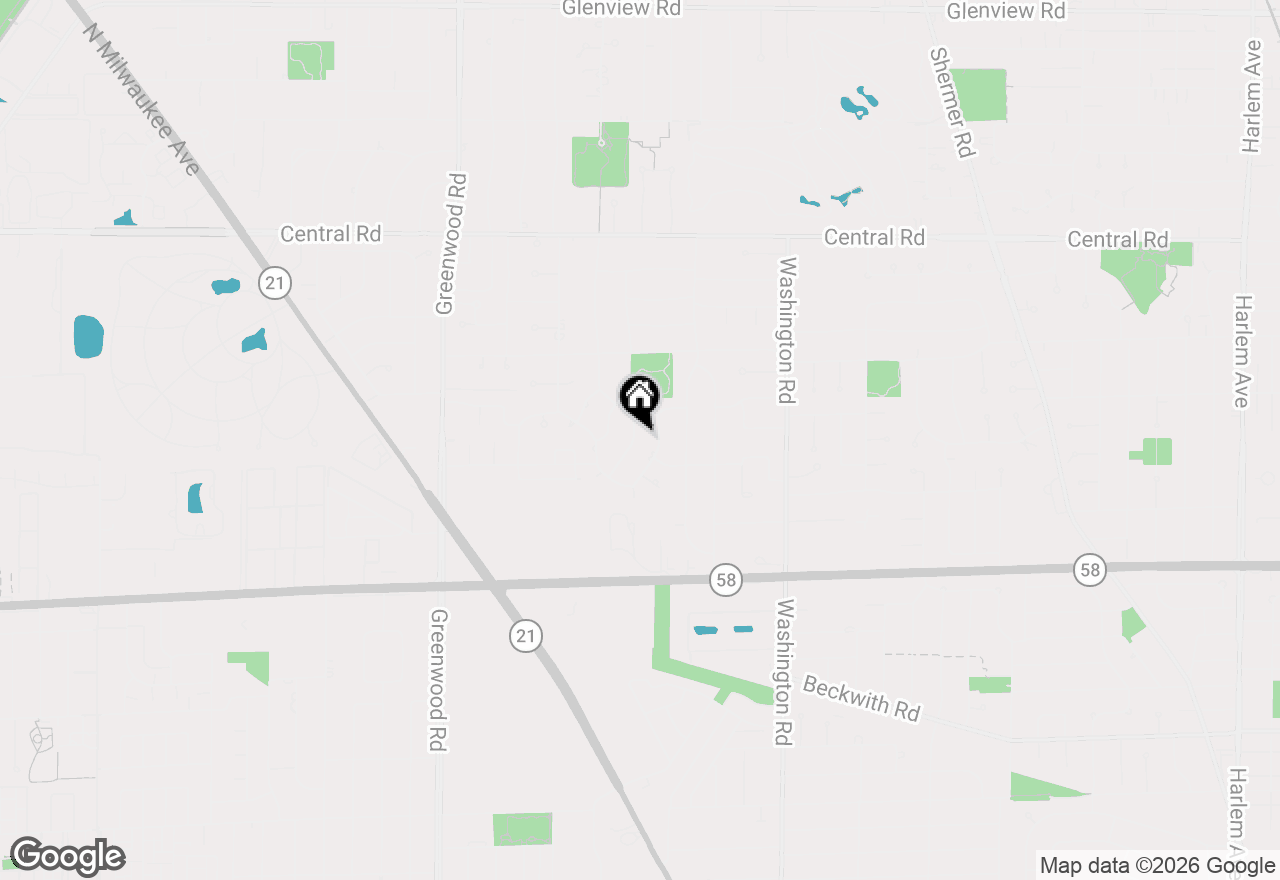 Map of 9833 N Lauren Lane, Niles, IL 60714