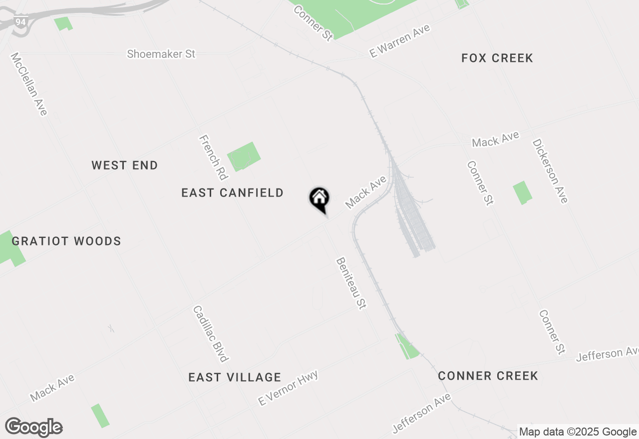 Map of 3893 Beniteau Street, Detroit, MI 48214