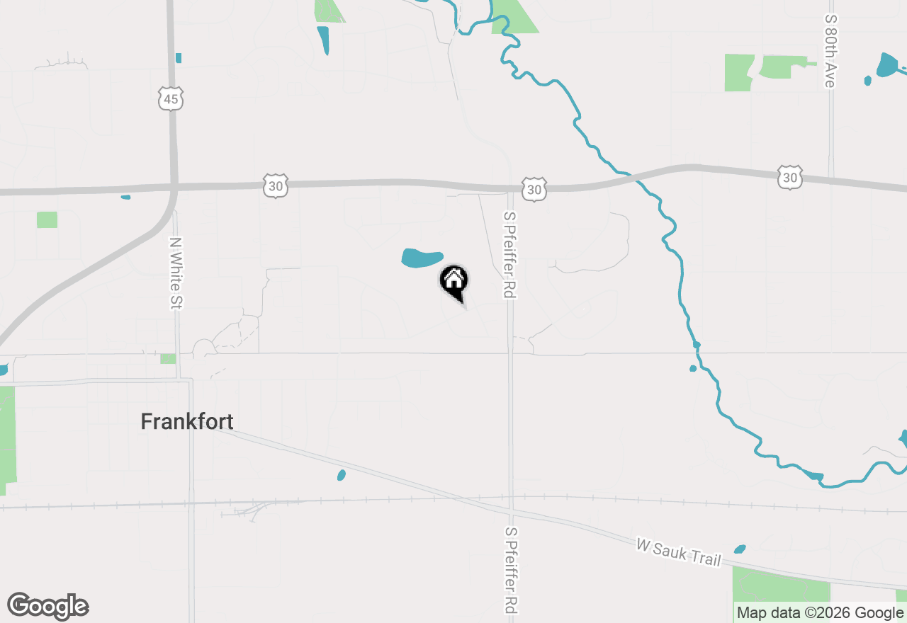 Map of 8936 Charrington Drive, Frankfort, IL 60423