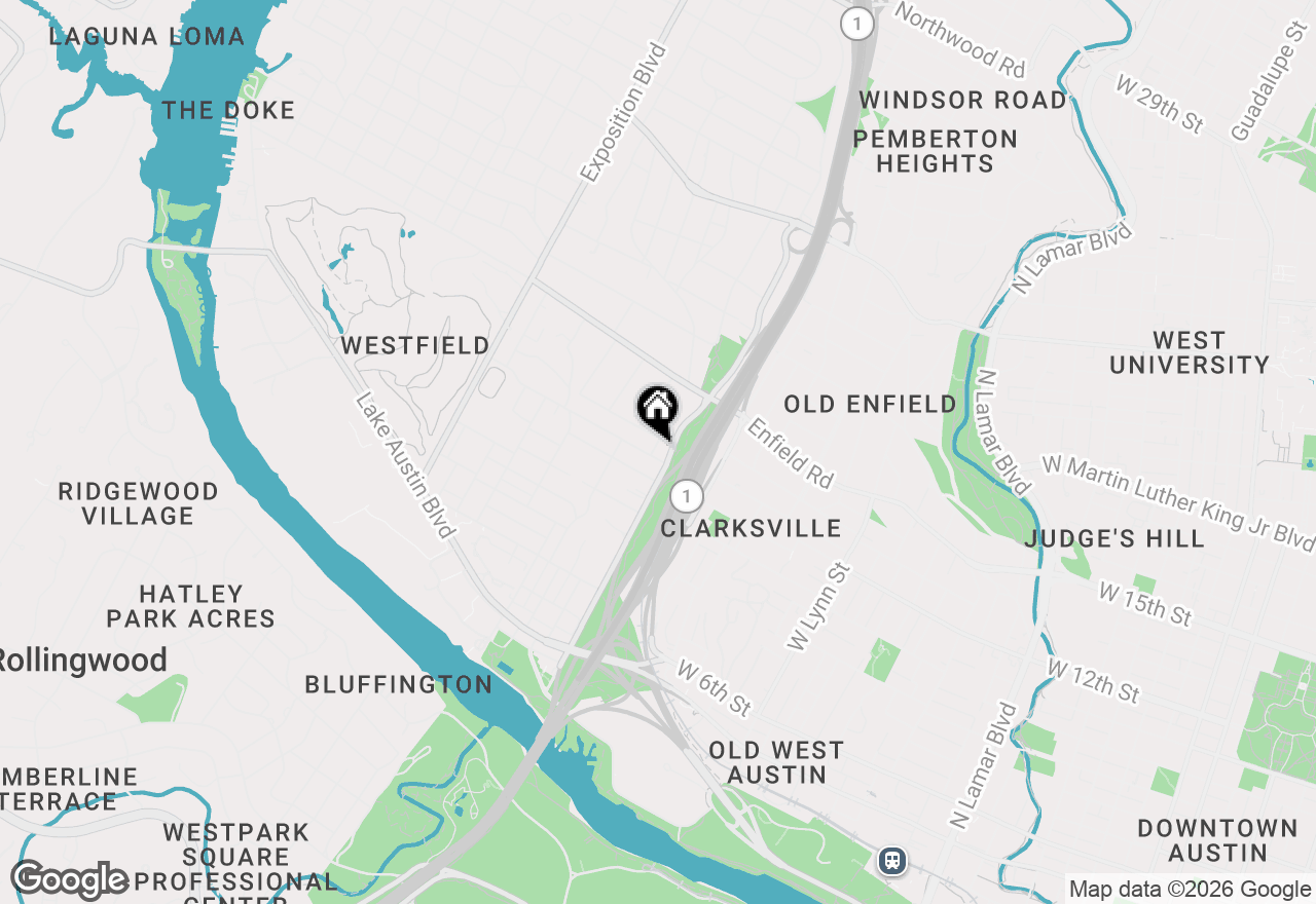 Map of 1201 Dailey Ave, Austin, TX 78703