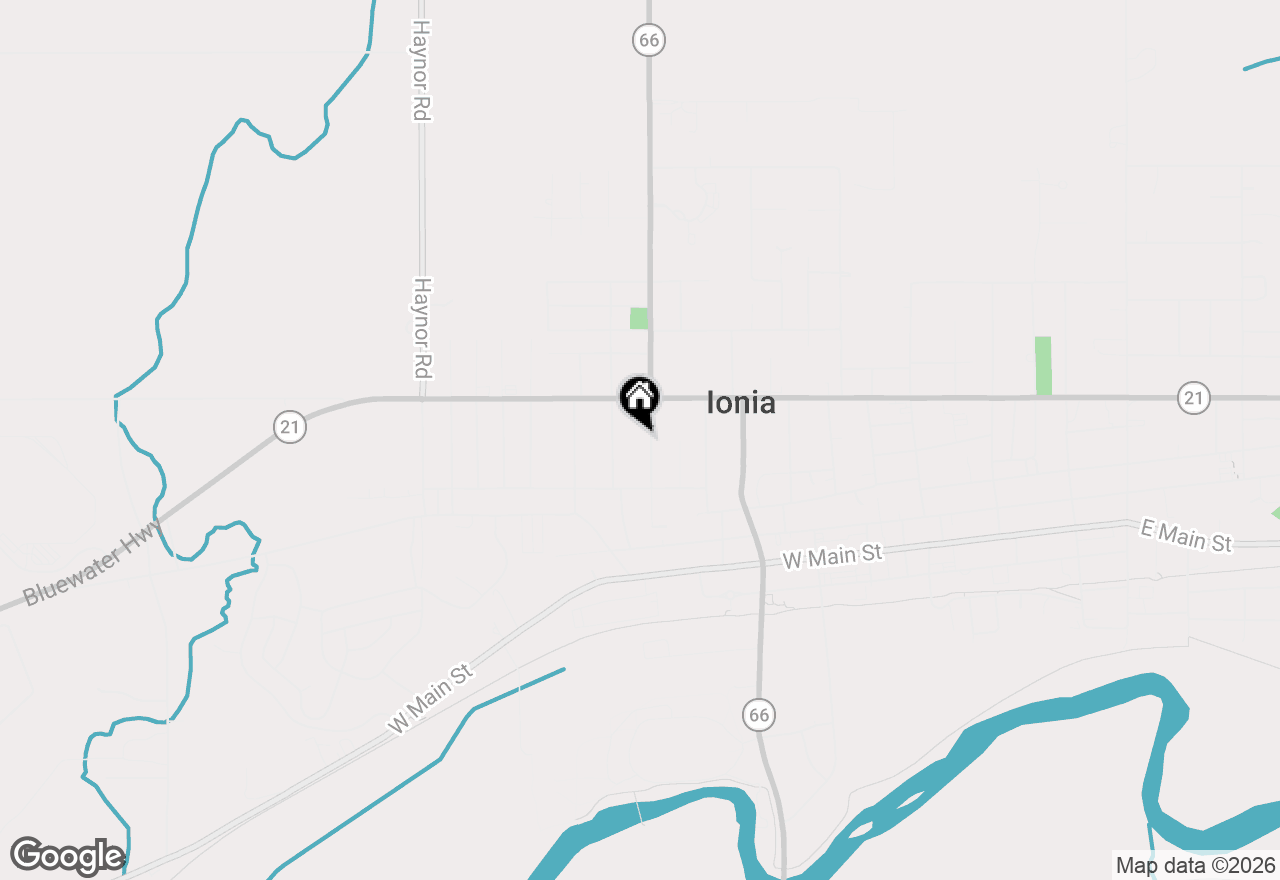 Map of 445 N State Street, Ionia, MI 48846