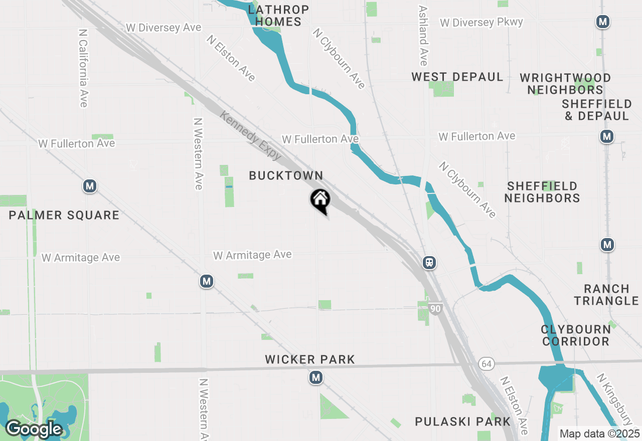 Map of 1950 W Dickens Avenue #2, Chicago, IL 60614