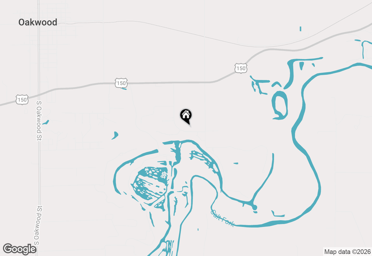 Map of 9835 E 1610 North Road, Oakwood, IL 61858