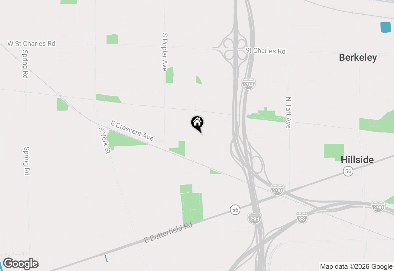 Map of 607 S Cedar Avenue, Elmhurst, IL 60126