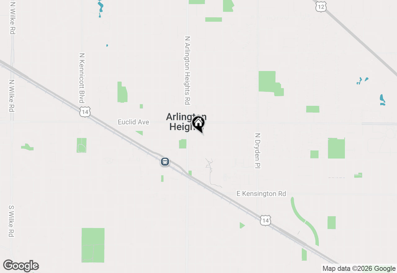 Map of 407 N Pine Avenue, Arlington Heights, IL 60004