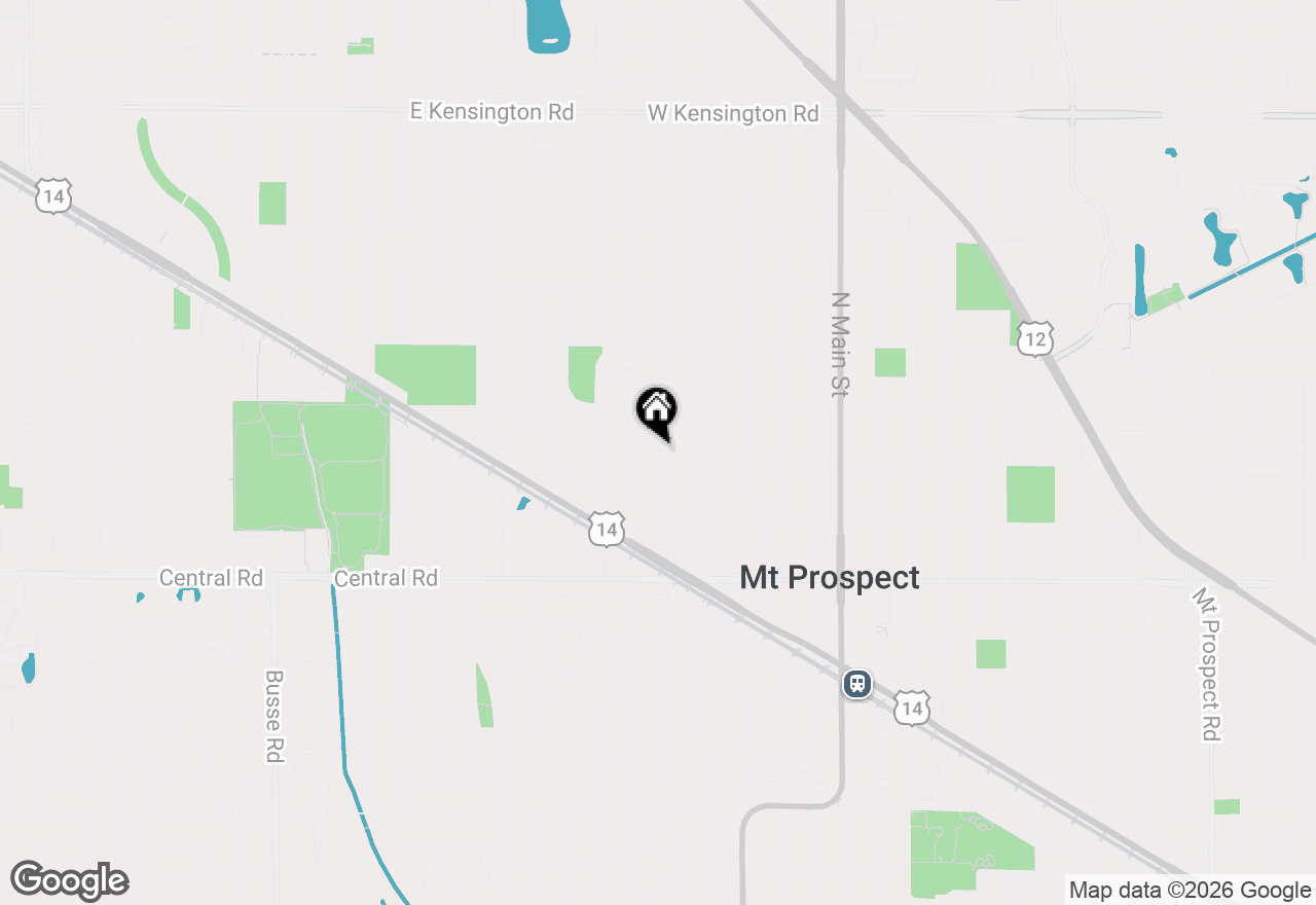 Map of 202 N Prospect Manor Avenue, Mount Prospect, IL 60056