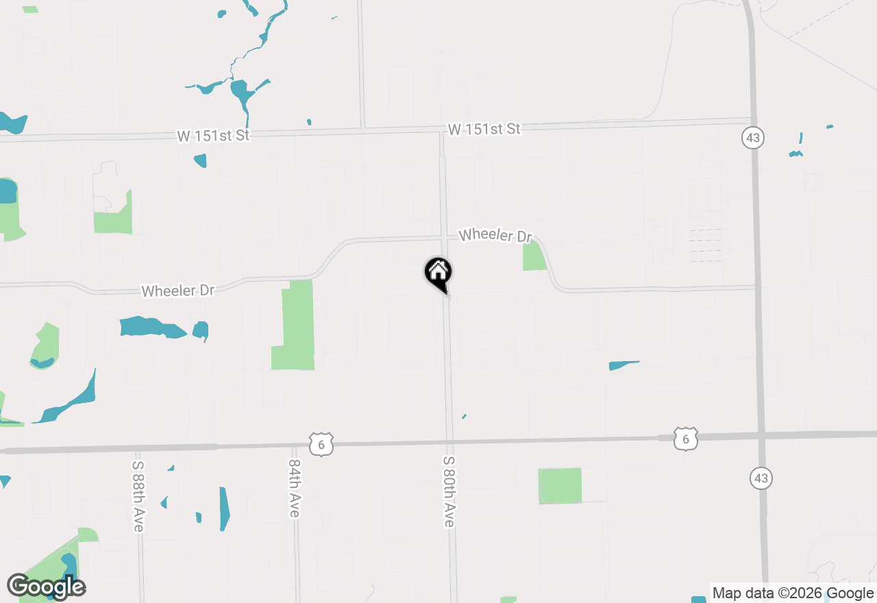 Map of 15513 Brassie Drive, Orland Park, IL 60462