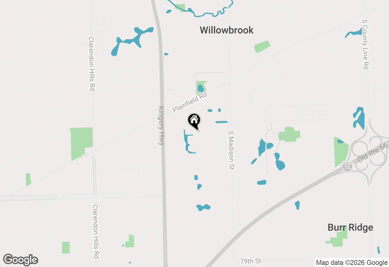 Map of 7230 S Adams Street #D, Willowbrook, IL 60527