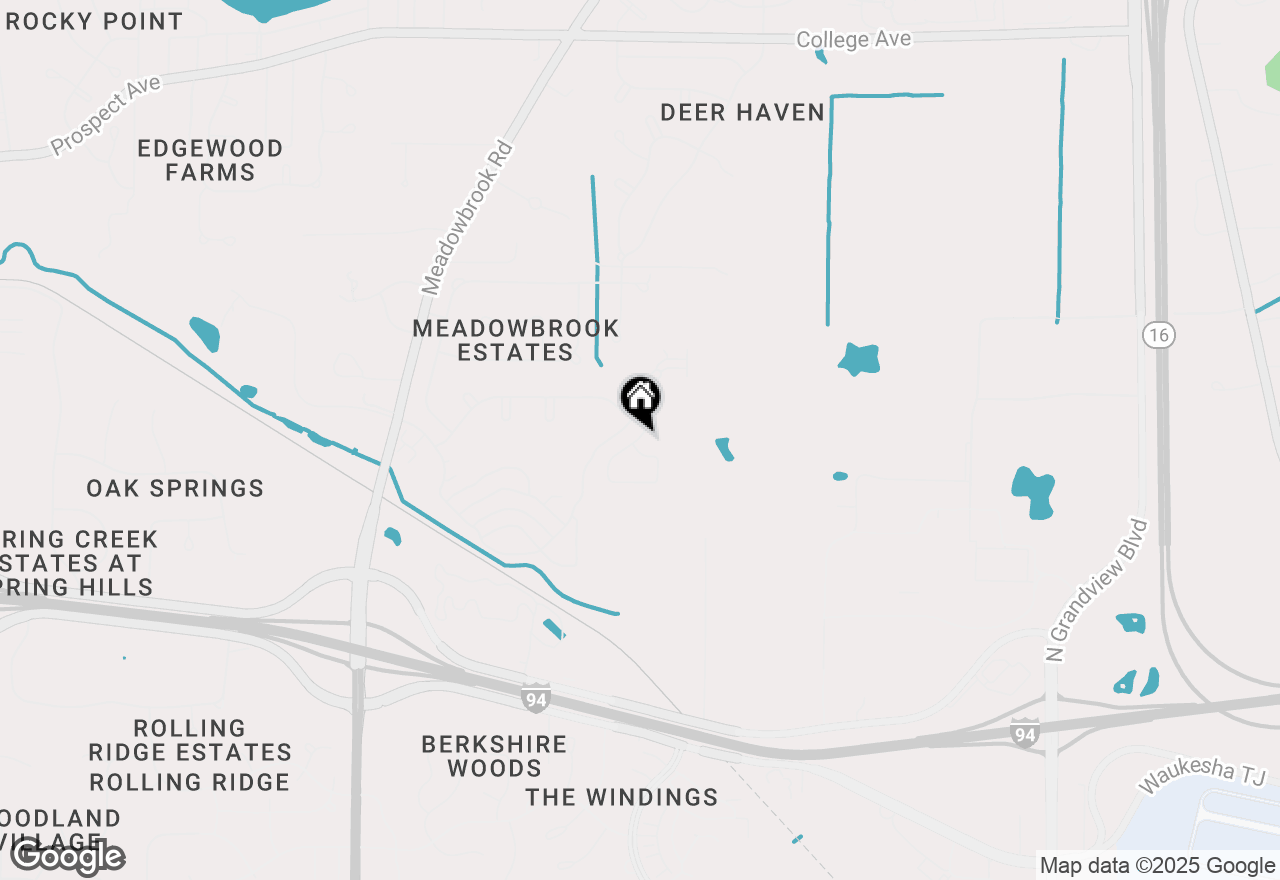 Map of N17W26495 Meadowgrass Cir #D, Pewaukee, WI 53072
