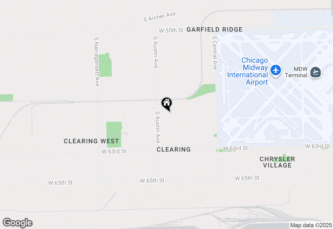 Map of 6037 S Mason Avenue, Chicago, IL 60638