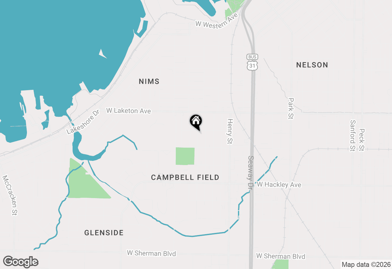 Map of 1923 Dowd Street, Muskegon, MI 49441