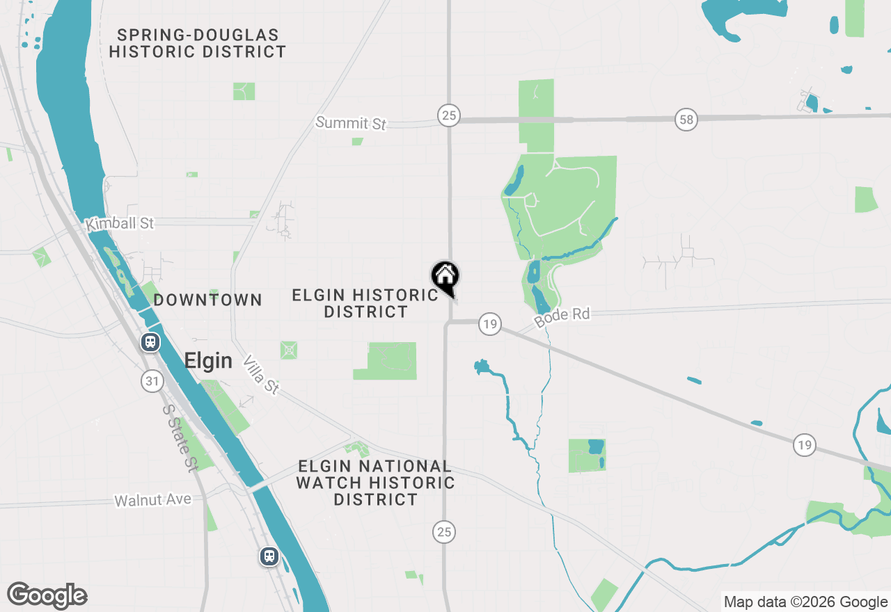 Map of 22 N Liberty Street #2, Elgin, IL 60120