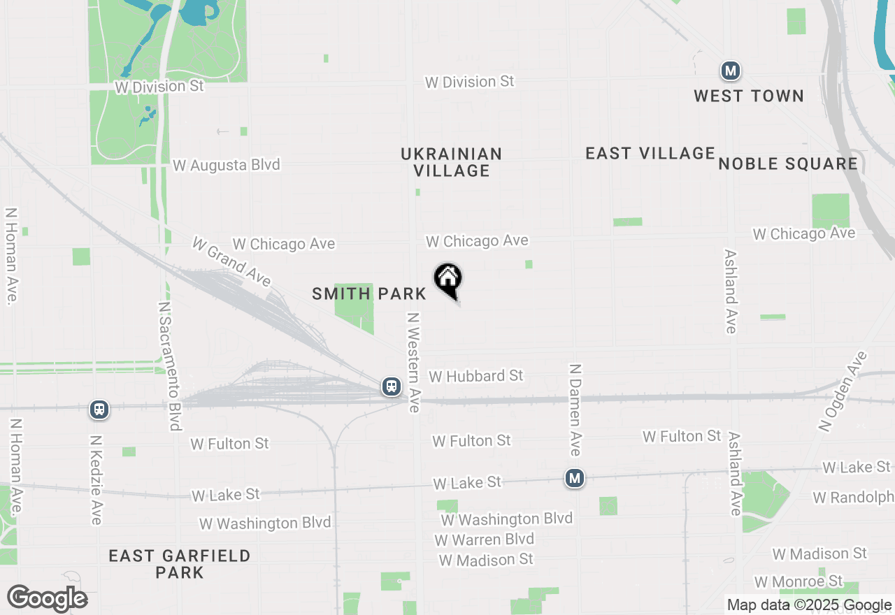 Map of 612 N Oakley Boulevard #108, Chicago, IL 60612