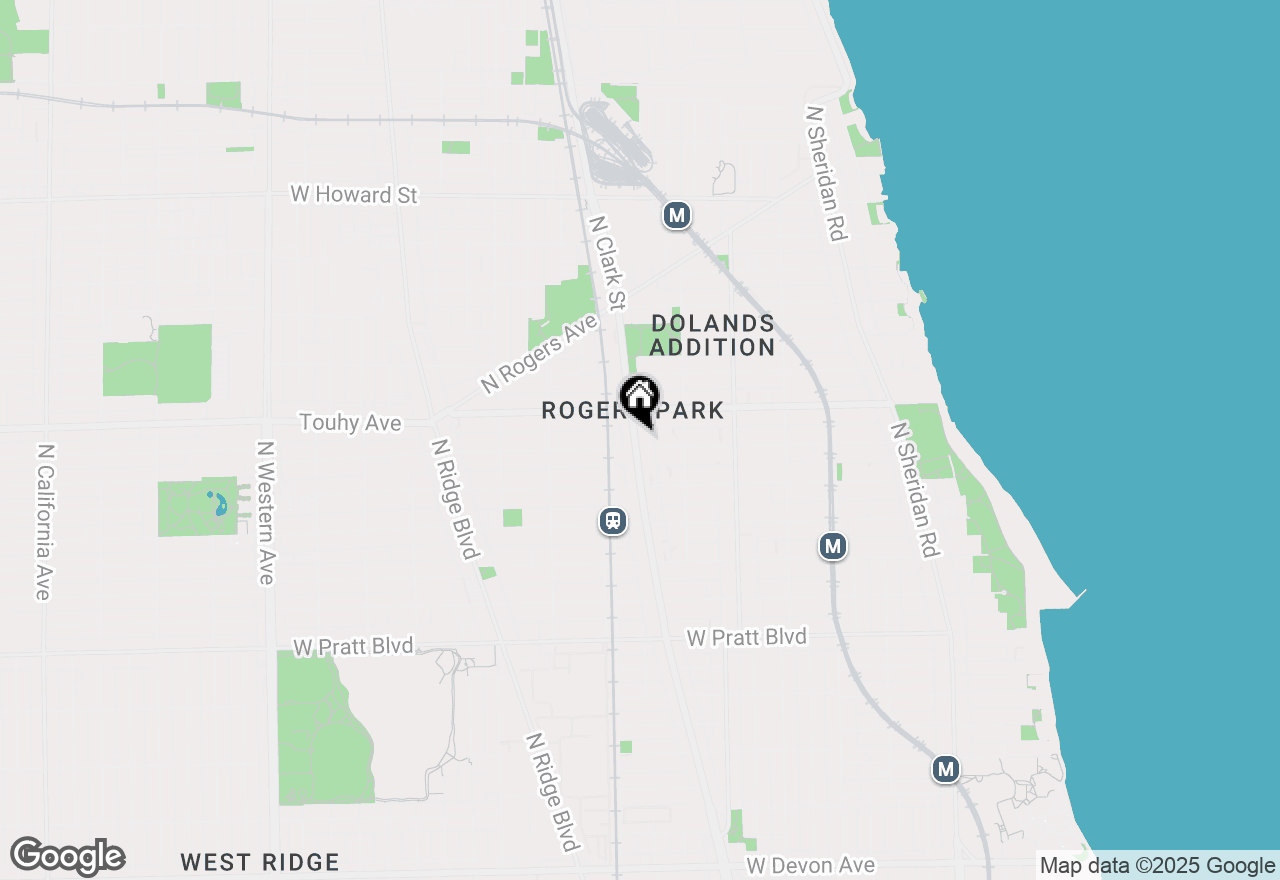 Map of 7109 N Clark Street #203, Chicago, IL 60626