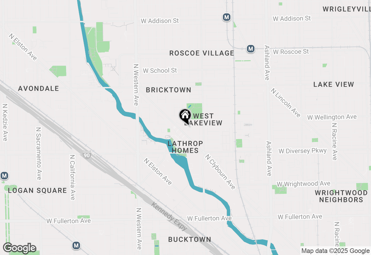 Map of 2928 N Hoyne Avenue #1, Chicago, IL 60618