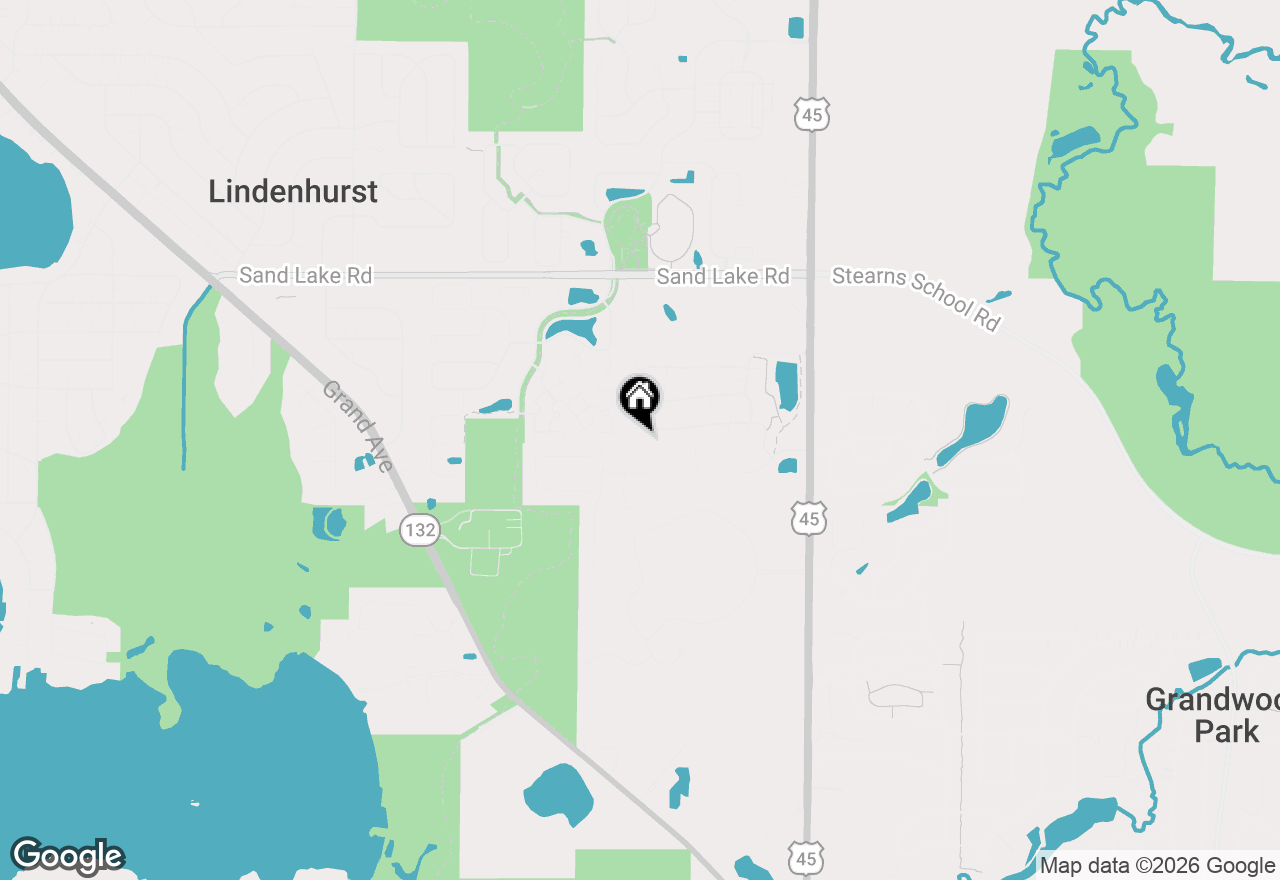 Map of 3078 Falling Waters Lane #3078, Lindenhurst, IL 60046