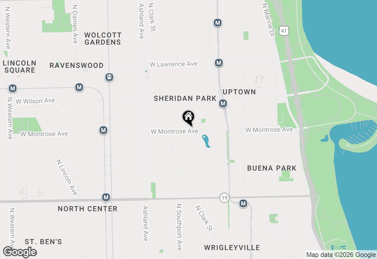 Map of 1310 W Montrose Avenue #3, Chicago, IL 60613