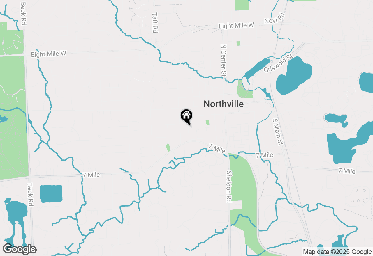 Map of 334 1st Street, Northville, MI 48167