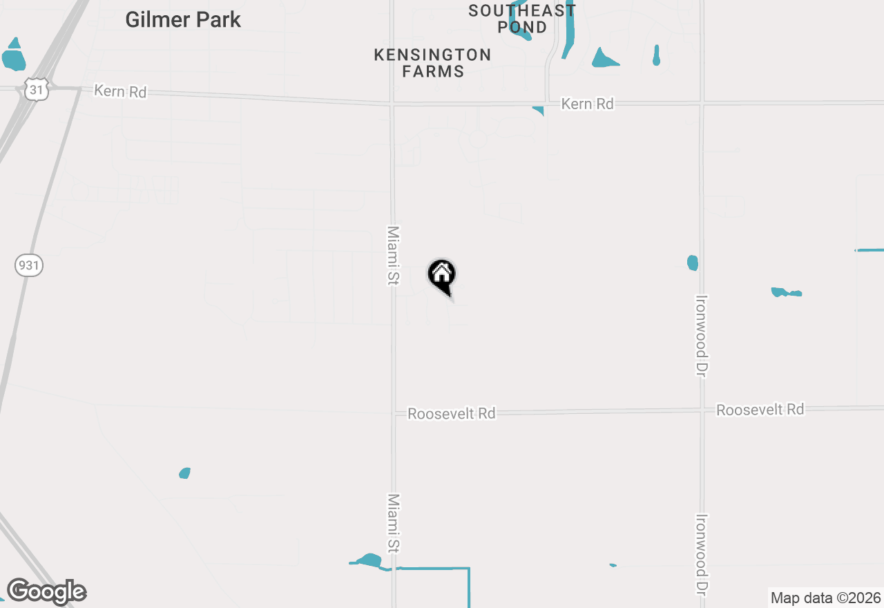 Map of 61587 Brompton Road, South Bend, IN 46614