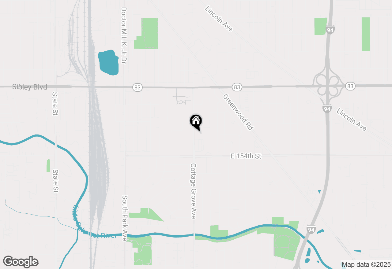 Map of 15235 Cottage Grove Avenue, Dolton, IL 60419
