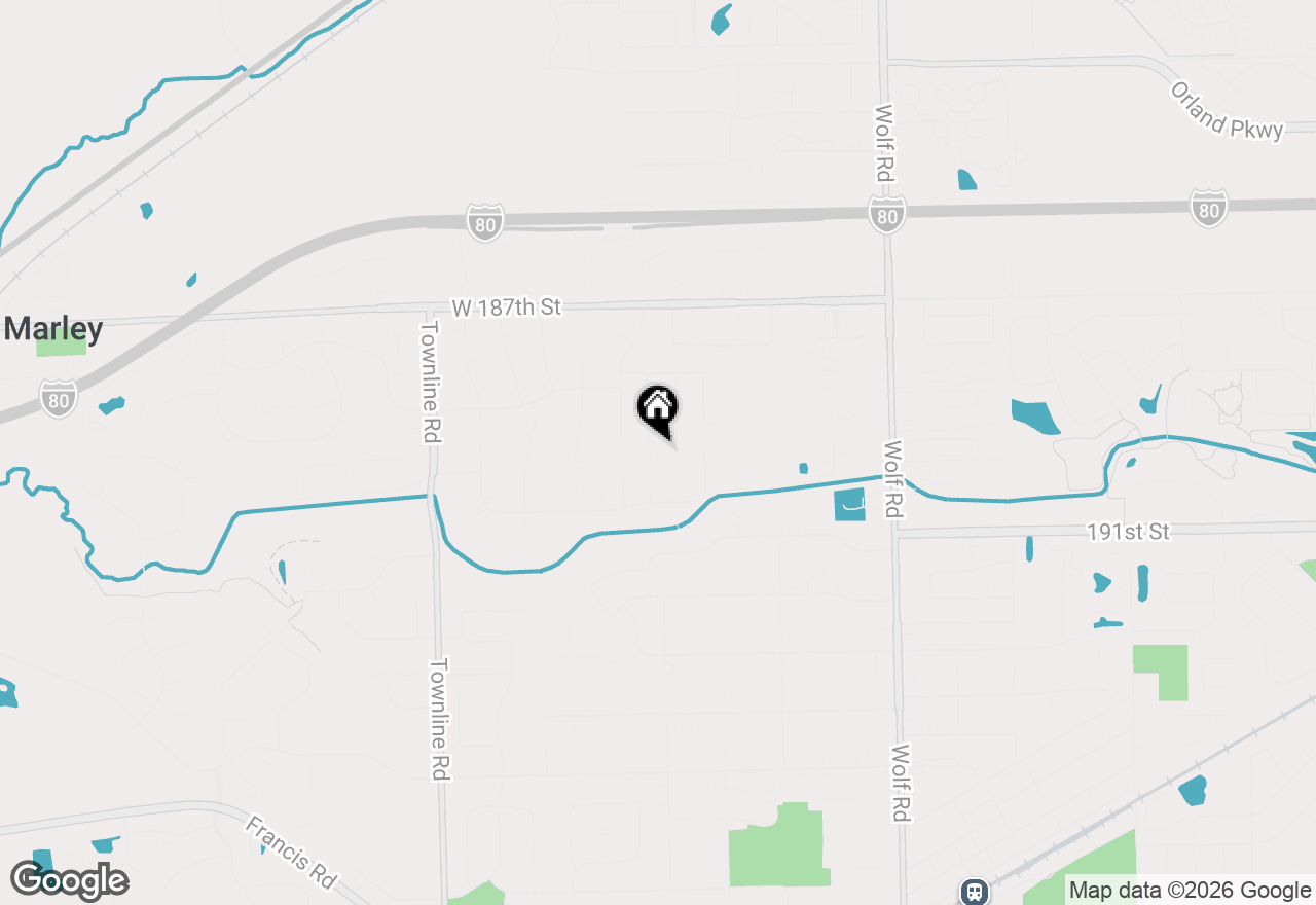 Map of 18913 Meadowview Drive, Mokena, IL 60448