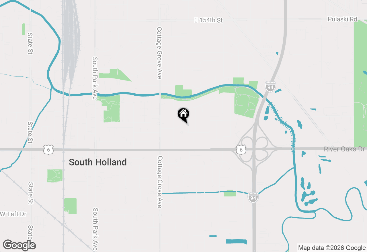Map of 16039 Marion Drive, South Holland, IL 60473