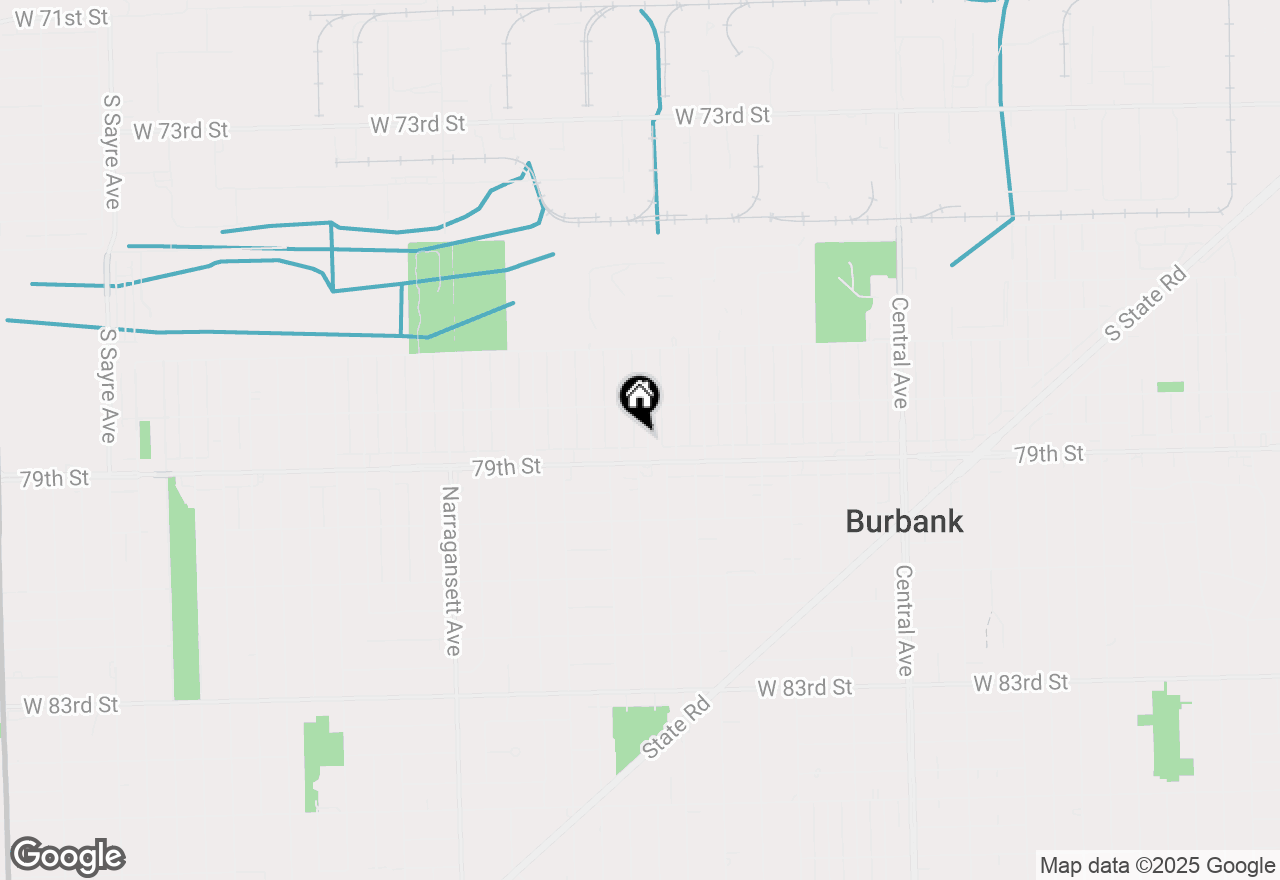 Map of 7840 Mcvicker Avenue, Burbank, IL 60459