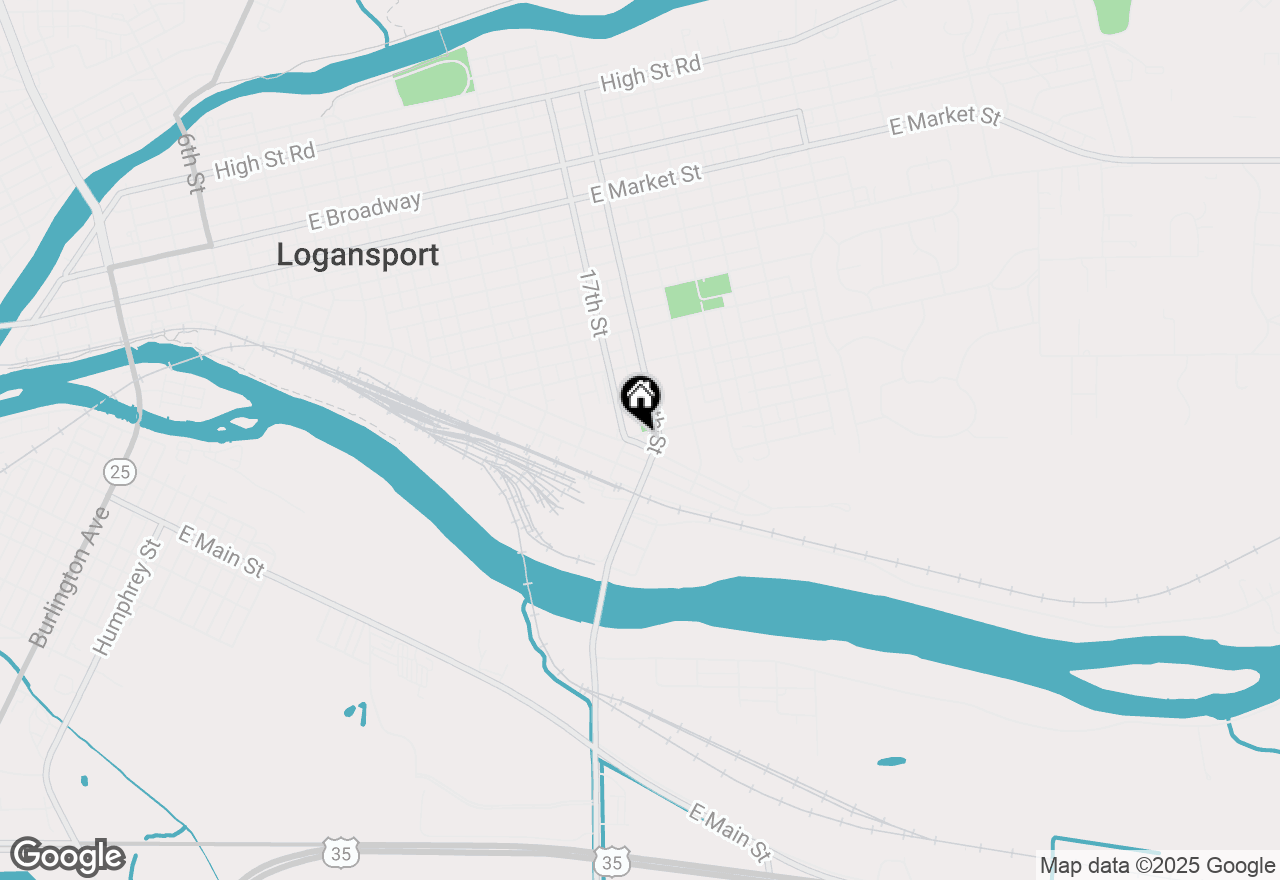 Map of 1701 Jefferson, Logansport, IN 46947