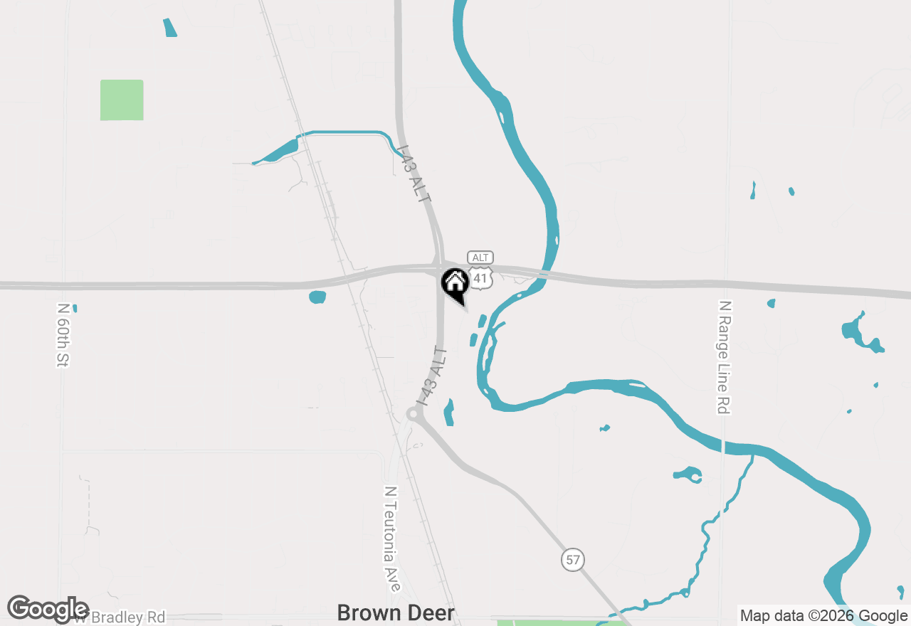 Map of 8727 N Kildeer Ct, Brown Deer, WI 53209
