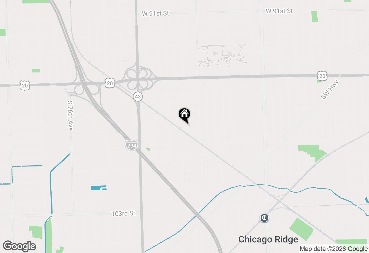 Map of 7012 98th Street #1A, Chicago Ridge, IL 60415