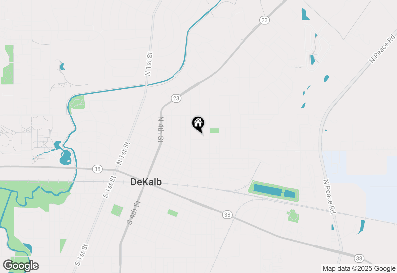 Map of 607 N 9th Street, Dekalb, IL 60115